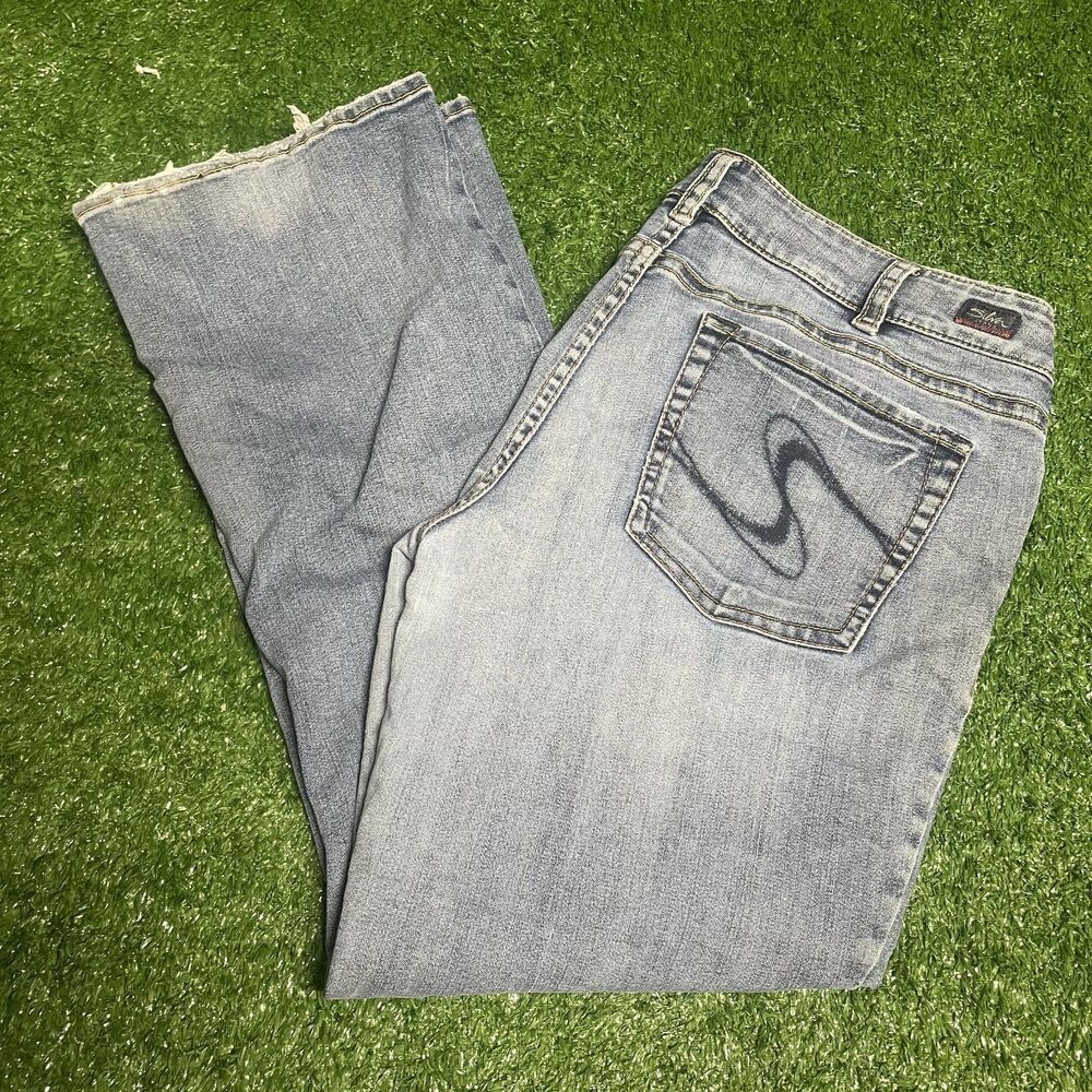 Silver Jeans Co. Suki Mid‑Rise Flare Bootcut Jeans Women’s 34x28 Medium Wash